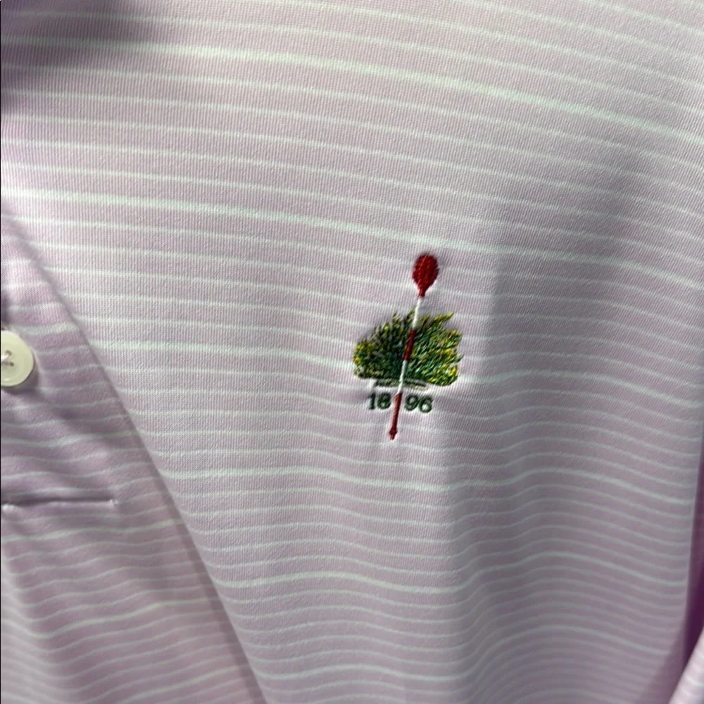 Adidas ClimaLite Pink Stripe Polo